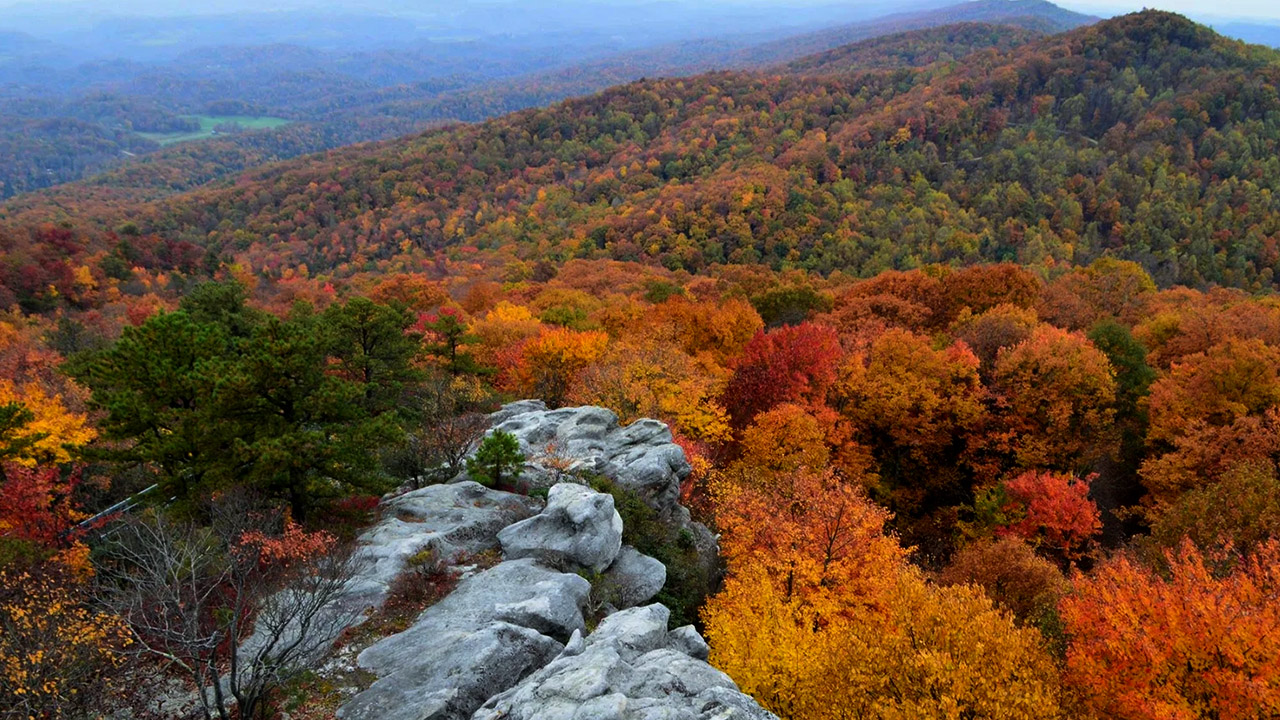 Scenic section of the Misty Mountain property with development potential